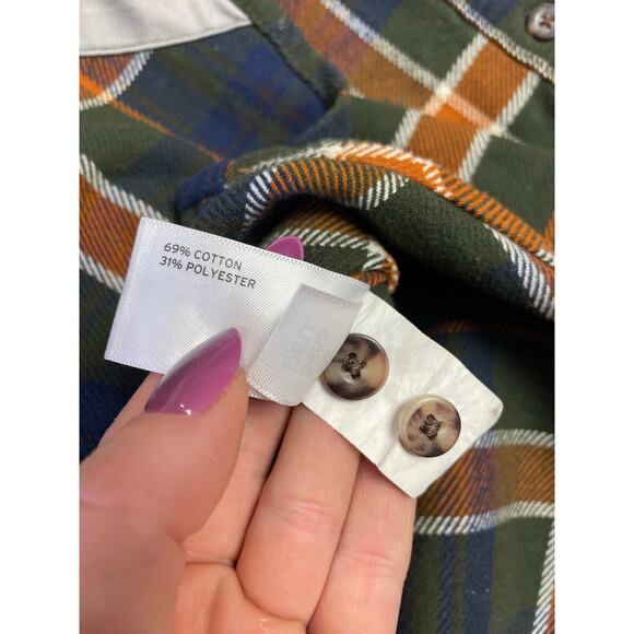 Duluth Trading Company Medium Weight Plaid Flannel Button Up Shirt SZ Medium - Picture 5 of 5